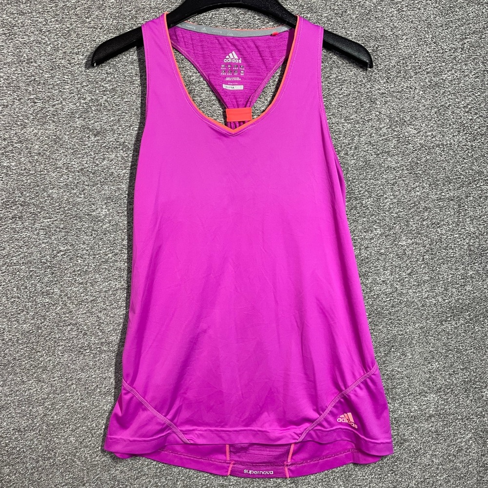 Adidas Supernova Climalite Running Tank Top Magenta Purple Orange Womens Medium